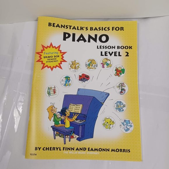 Beanstalk's Basics For Piano NEW Lesson Book Level 2 -Bravo Box Reward Stickers - Picture 9 of 9